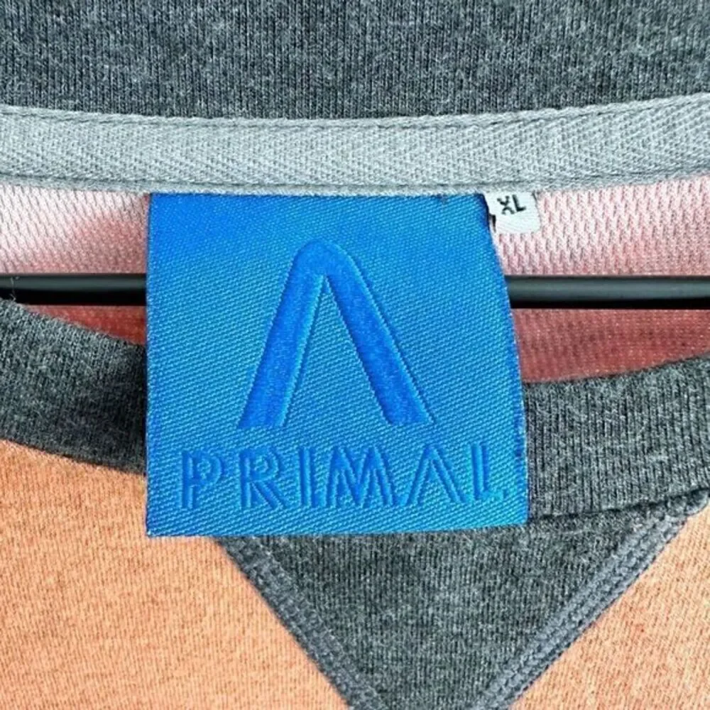Primal Wear Men's Passport Jersey T Shirt Top Orange Gray‎ Extra Large